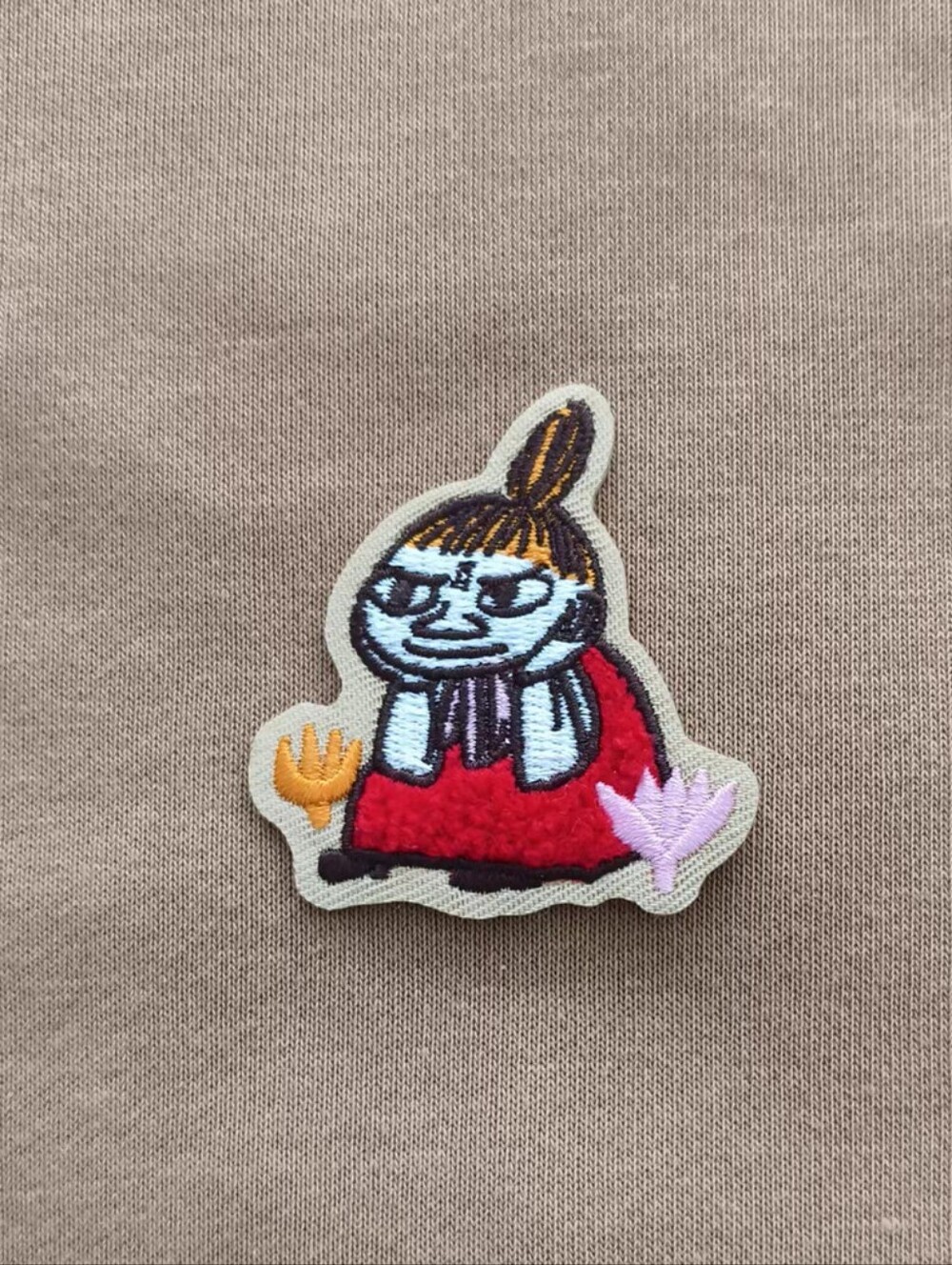 Little My Moomin Iron-On Patch, Sticker Sticker On Fluffy Patch New Without Tag